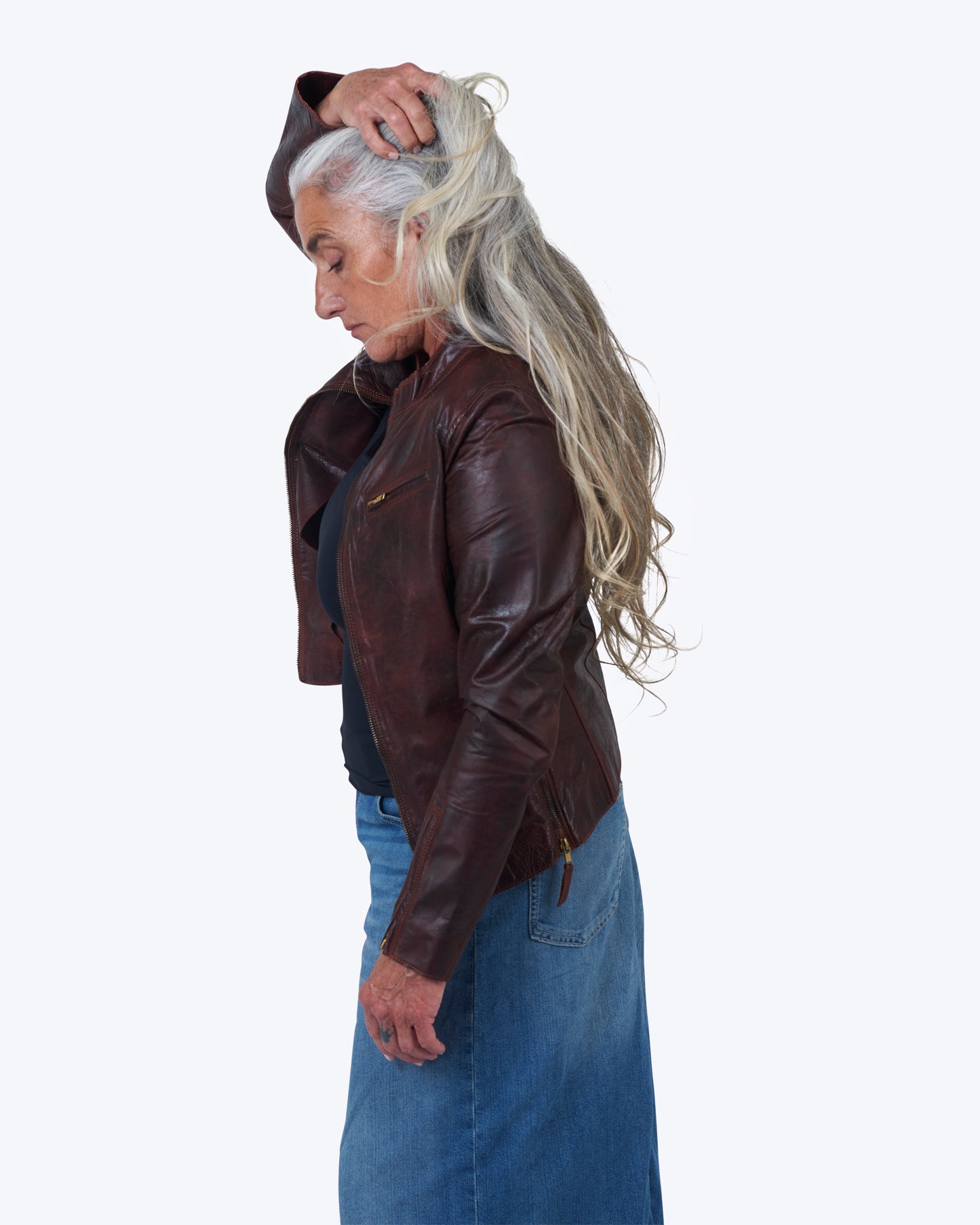 Jakett Quinn Luxe Leather Jacket Port
