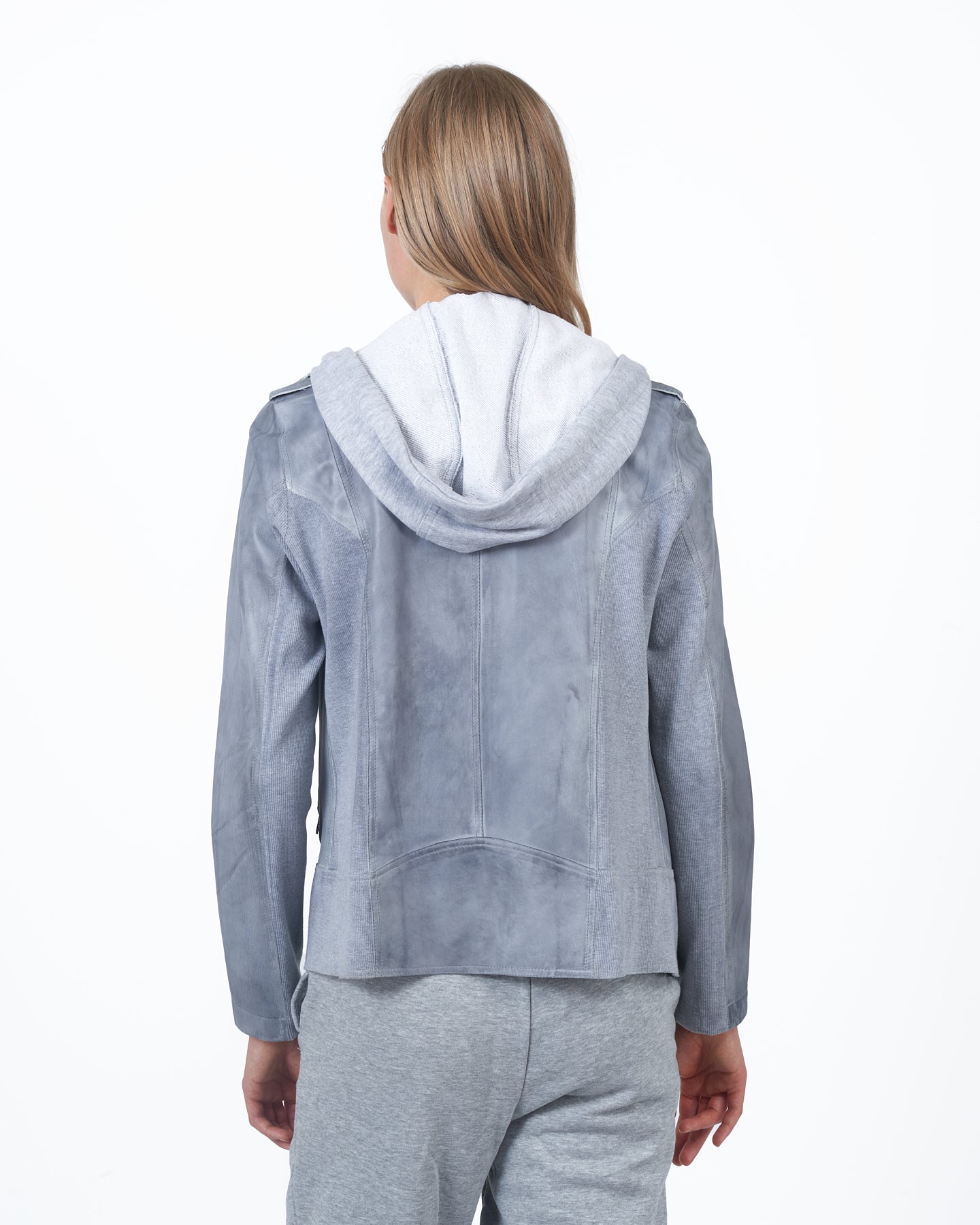 JKT Hannah Patina Leather Jacket Steel