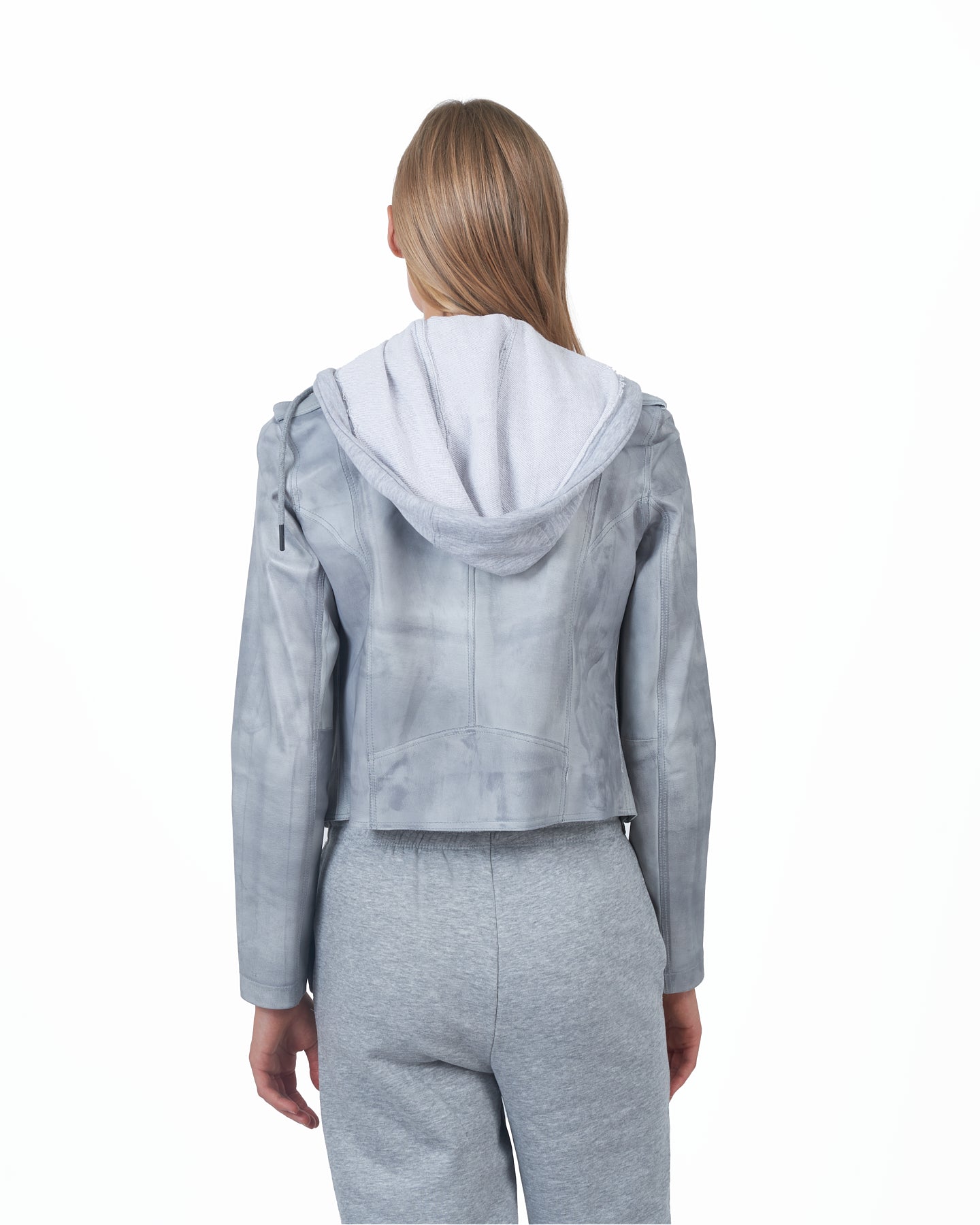 JKT Molly Patina Leather Jacket Steel