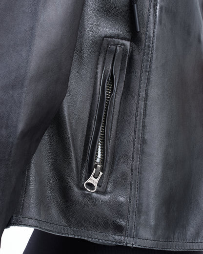 JKT Molly Patina Leather Jacket Black