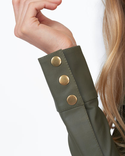 JKT Robin Matte Leather Jacket Jalapeno