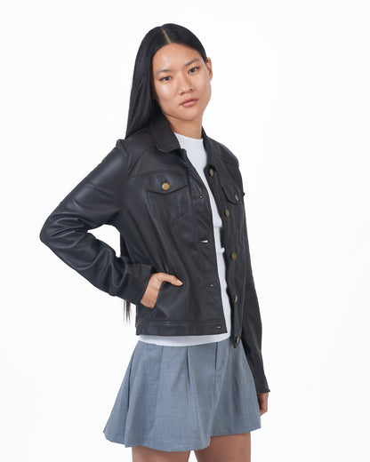 JKT Alexa Burnished Leather Chocolate