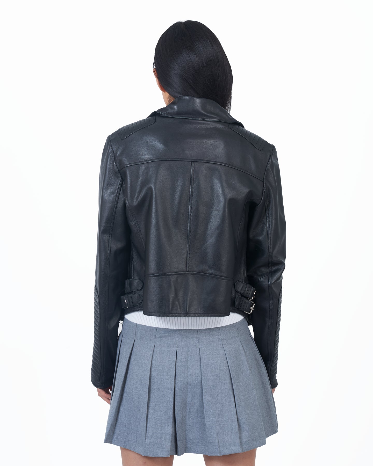 JKT Harley Burnished Leather Jacket Black