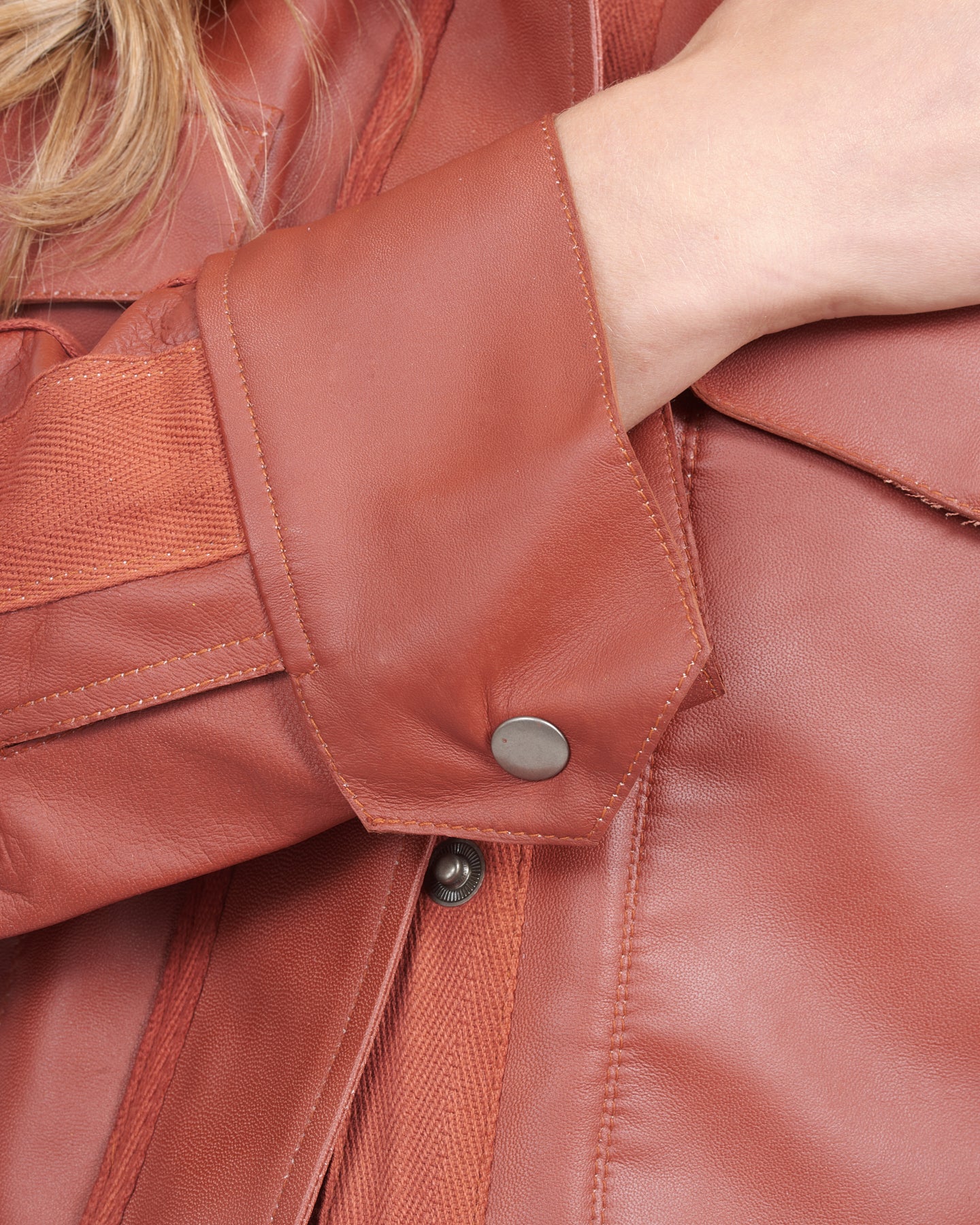 JKT Christina Matte Leather Jacket Salsa