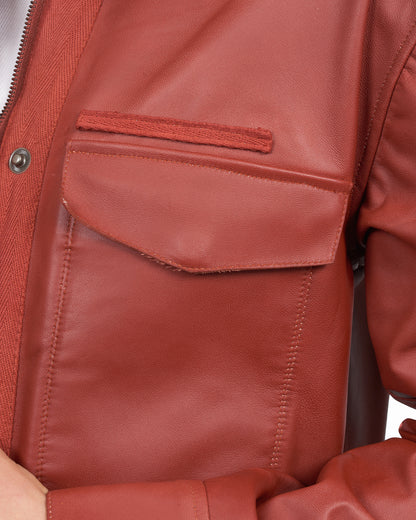 JKT Christina Matte Leather Jacket Salsa