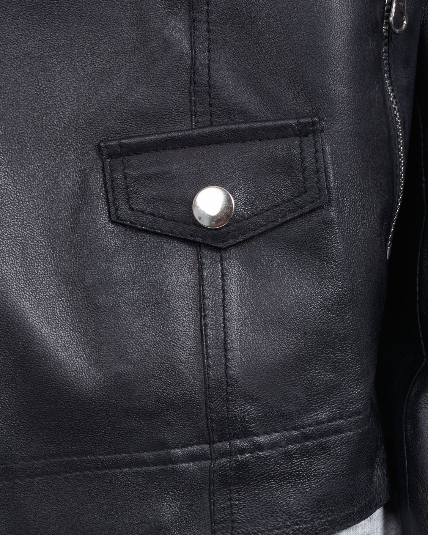 JKT Tyler Burnished Leather Jacket Black
