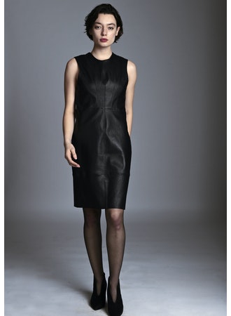 Giacca Lusso Stretch Leather Dress Black