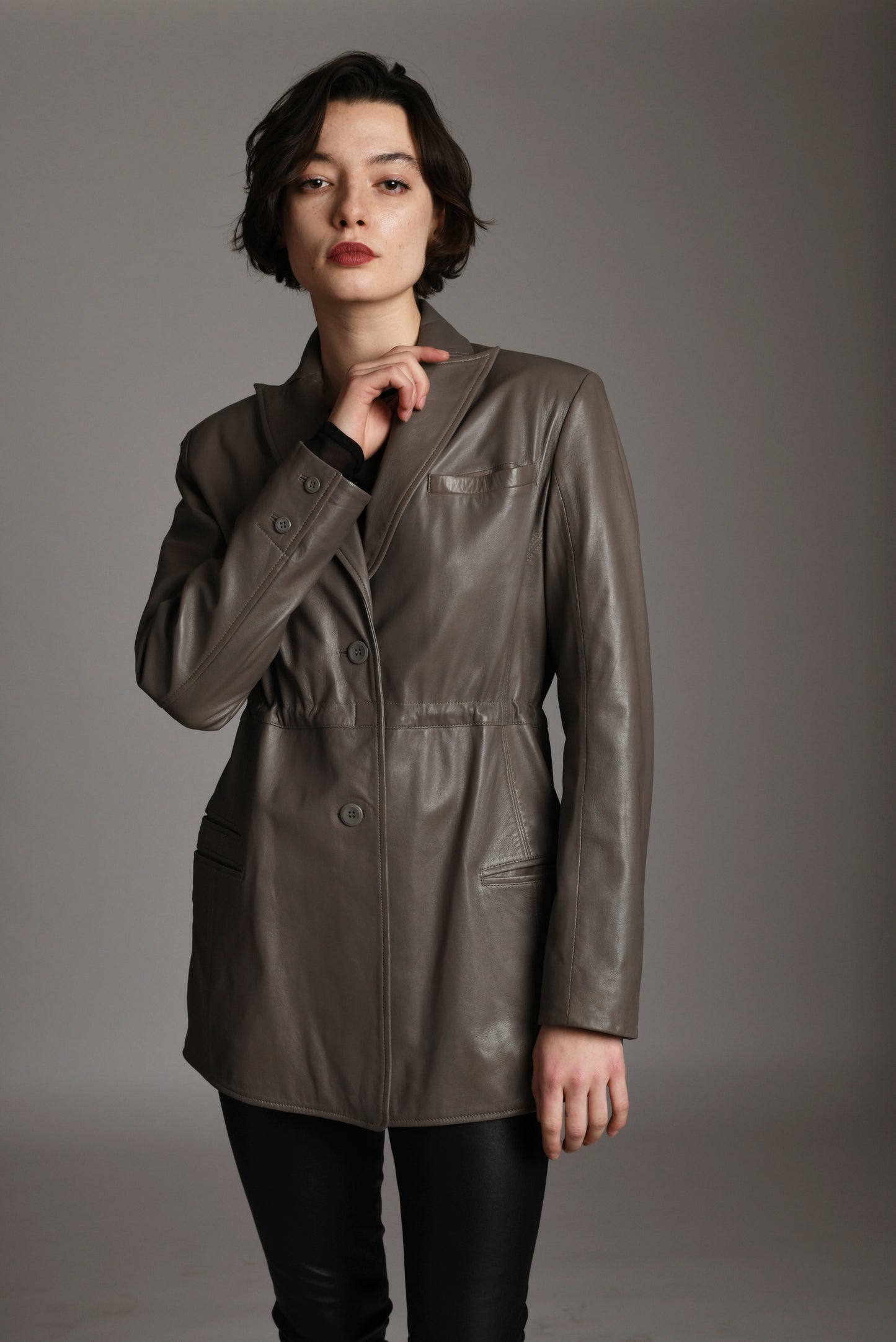 Giacca Lusso Emma Blazer Cement