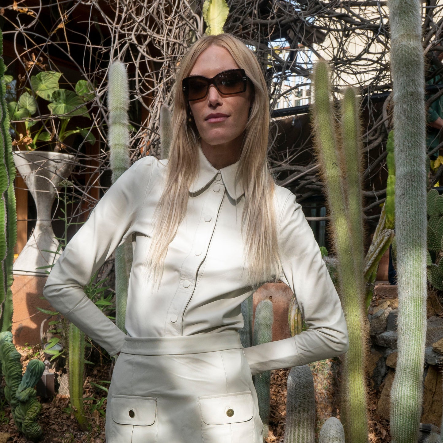 Sylvie Blouse Washed Leather
