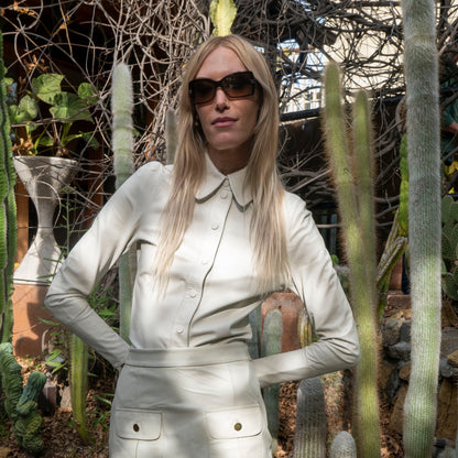 Sylvie Blouse Washed Leather